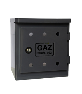 SZAFKA POD ZAWÓR Z TWORZYWA 260X260X160 - GRAFIT