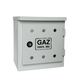 SZAFKA POD ZAWÓR Z TWORZYWA 260X260X160 - POPIEL