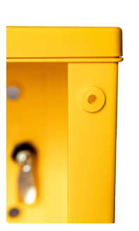 SZAFKA POD ZAWÓR Z TWORZYWA 260X260X160 - ŻÓŁTA