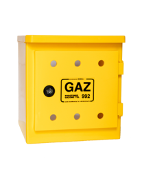 SZAFKA POD ZAWÓR Z TWORZYWA 260X260X160 - ŻÓŁTA